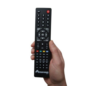 JTC Nemesis FHD 4.3D (PDVB-PMU1430083HCATS, GQ00D-NS43D) kompatible Ersatz Fernbedienung